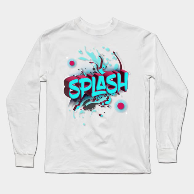 Splash Long Sleeve T-Shirt by euiarts